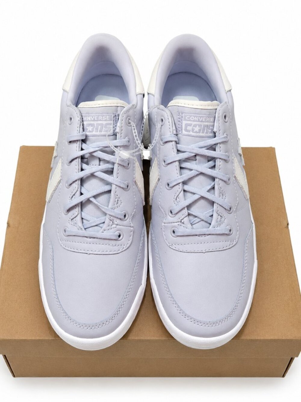 Converse Rival Low Top Ghosted Lavender Leather Sneakers A10346C Mens 11.5 - Picture 2 of 7